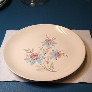 Vintage Steubenville Pottery Co. Fairlane Floral Plate Cottagecore Grandmacore